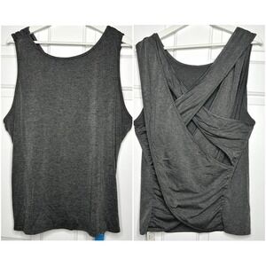 Cupshe NWT Athletic Tank Top Sleeveless Criss Cross Back Workout Gym XL